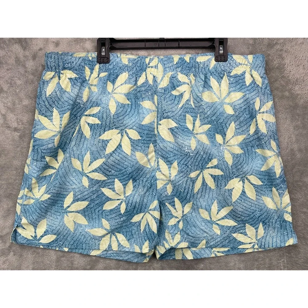 Tommy Bahama‎ Men's Relax Swim Trunks XXL Blue Floral Bathing Suit Lined